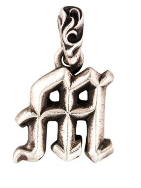 Chrome Hearts Silver Matte letter Pendant